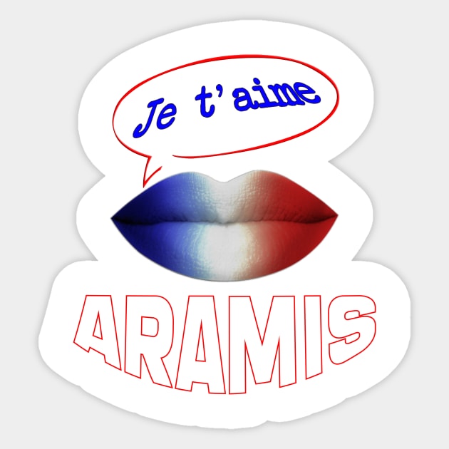 JE TAIME FRENCH KISS ARAMIS Sticker by ShamSahid